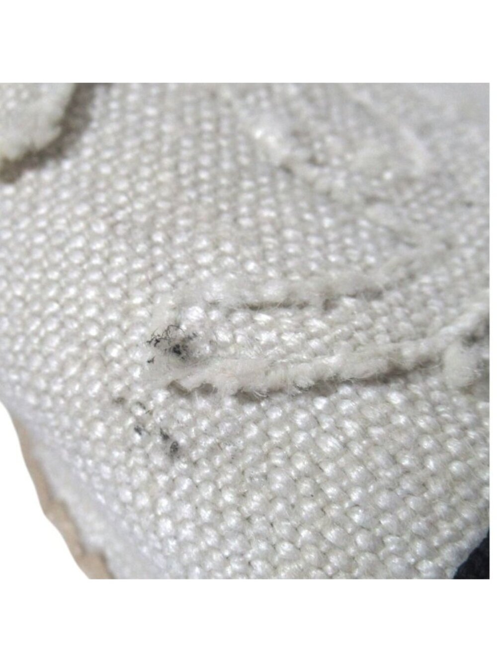 Chanel CC Logo Espadrille Shoes 36 Ivory Black Pre Owned - Picture 6 of 15
